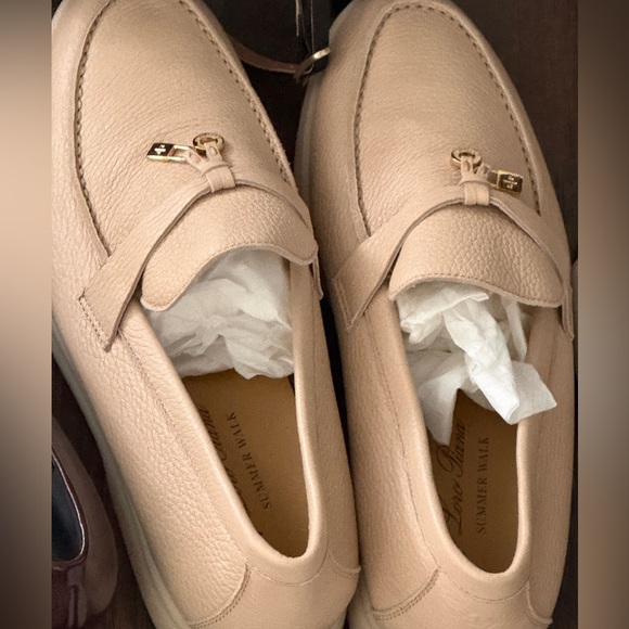 Loro Piana Summer Charms Leather Loafers - Picture 6 of 6